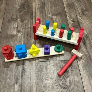 Set of 2 Wooden Montessori Toys